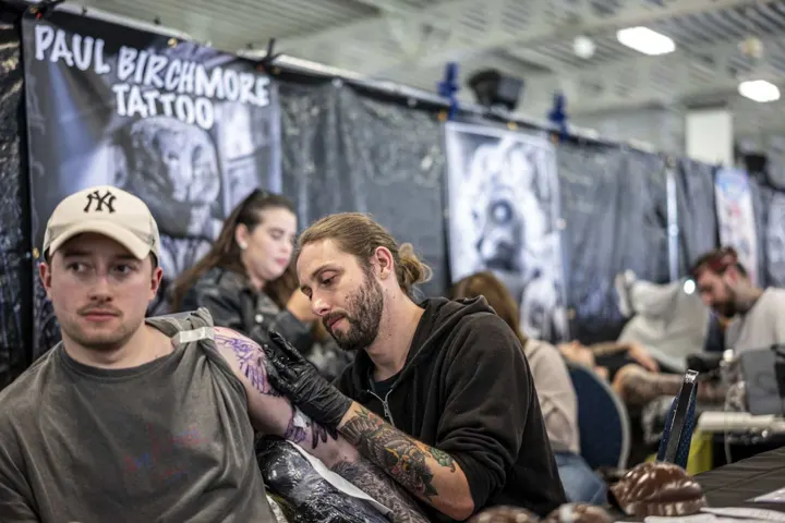 The Avinit Tattoo booth at the Maidstone Tattoo Extravaganza 2025