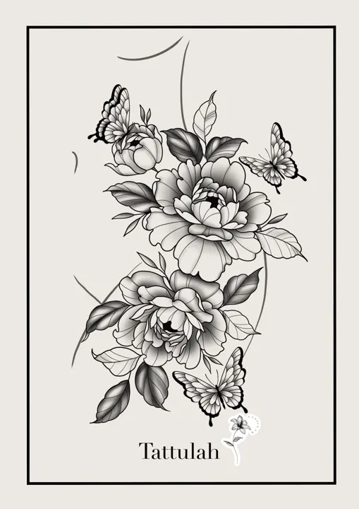 Tallulah's flash tattoo design sheet 4, available at Avinit Tattoo