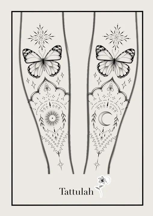 Tallulah's flash tattoo design sheet 7, available at Avinit Tattoo