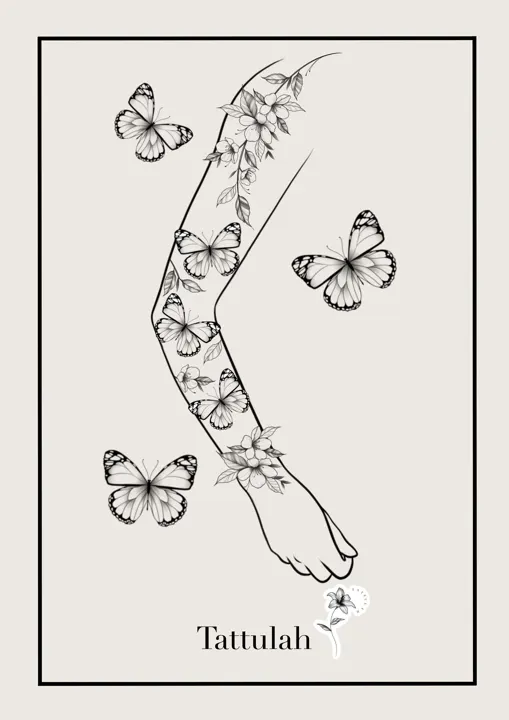 Tallulah's flash tattoo design sheet 11, available at Avinit Tattoo