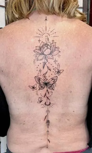 Black and grey fine line tattoo by Tallulah Coates at Avinit Tattoo, Orpington (portfolio piece 17)
