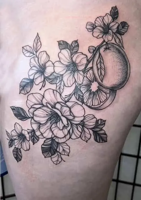 Black and grey fine line tattoo by Tallulah Coates at Avinit Tattoo, Orpington (portfolio piece 23)